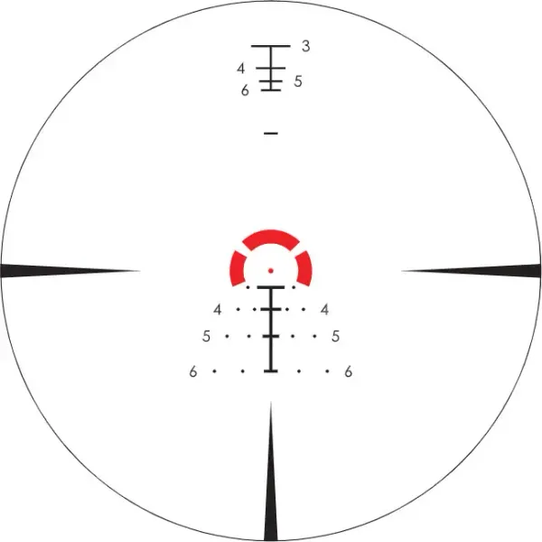 Прицел оптический Vortex Strike Eagle 1-8x24 FFP с сеткой EBR-8 c подсветкой