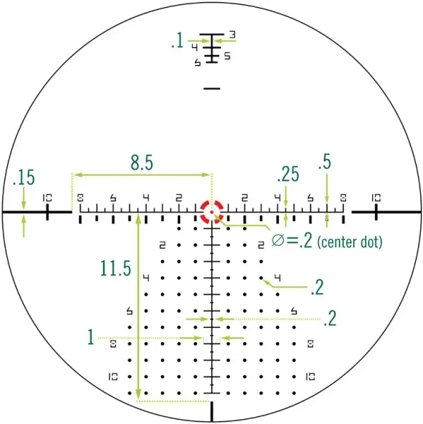 Прицел оптический Vortex Razor HD Gen IIІ 1-10x24 F1 с сеткой EBR-9 с подсветкой